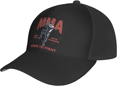 MMA Keep Fight with Passion Born to Fight Baseball Cap for